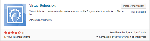 Virtual Robots.txt