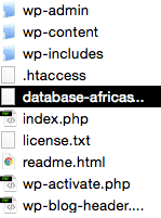 répertoires “wp-admin”, “wp-content” et “wp-include”