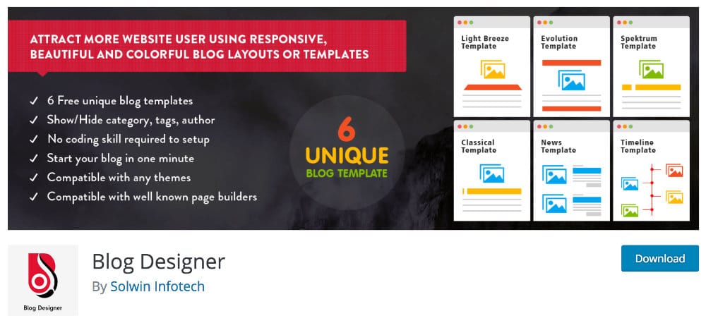 plugin blogging - Blog Designer