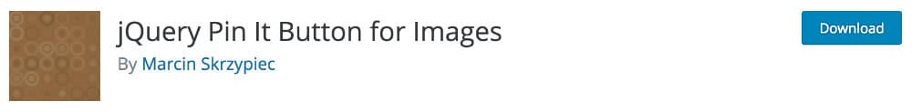 plugin blogging - Pin It Button