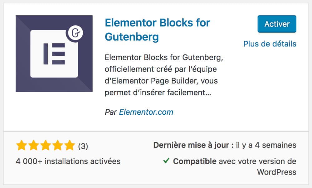 Elementor Blocks for Gutenberg