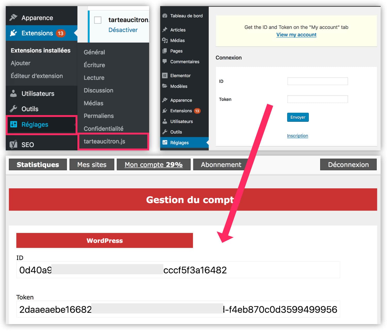 01 obtenir identifiants