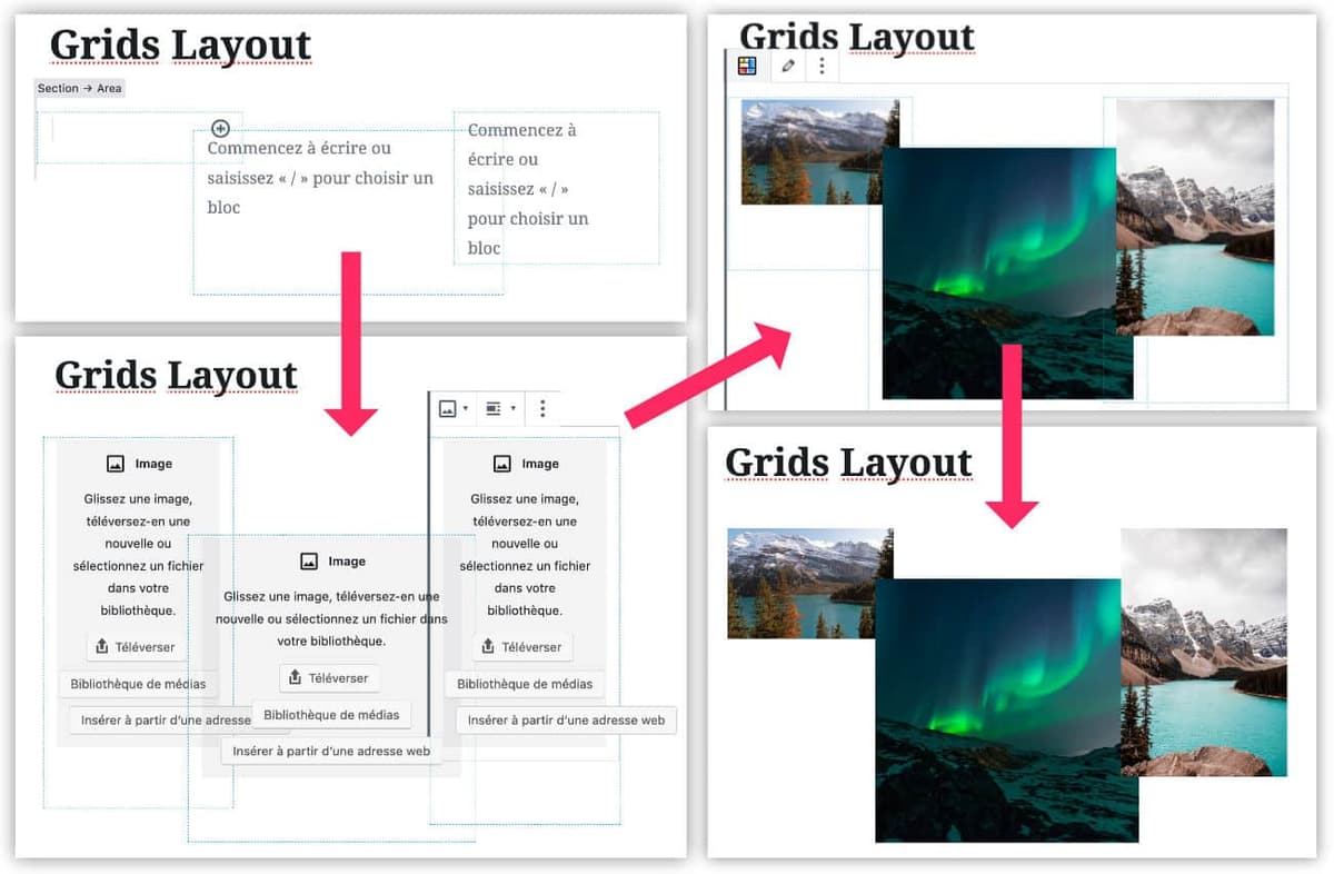Ajouter des blocks dans Grids Layout Builder