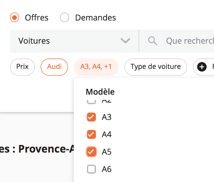 Liste de case à cocher - exemple wpformation