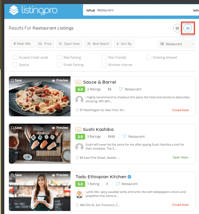 Site annuaire wpformation, vue liste