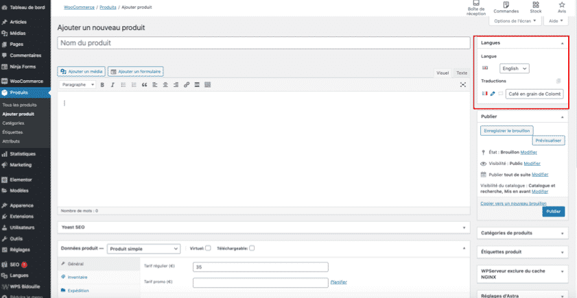Polylang for Woocommerce