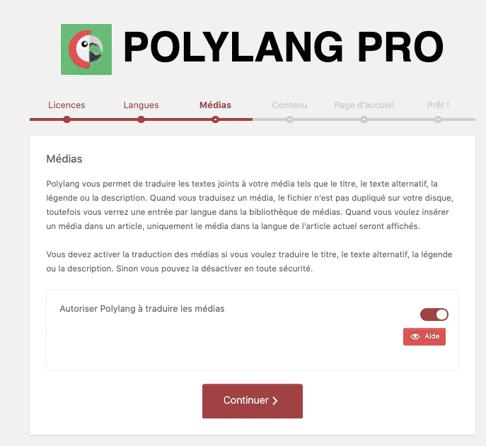 Polylang wizard Polylang wizard