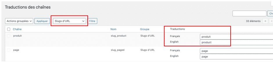 slug url Polylang for Woocommerce