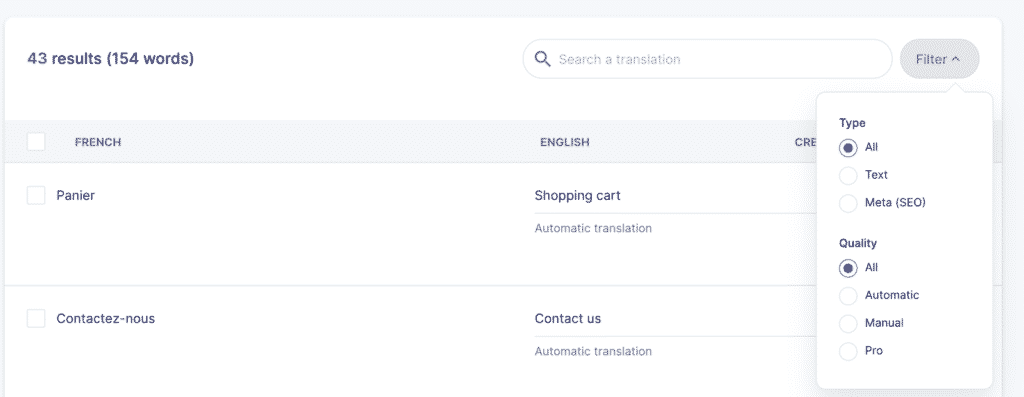 Tutoriel Weglot WPFormation filtrer