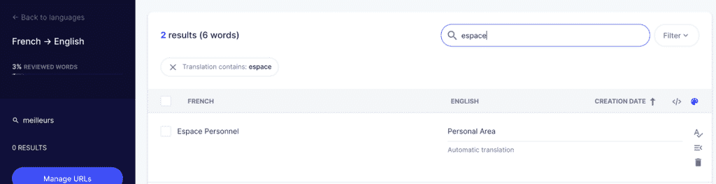traduire weglot wordpress menu navigation