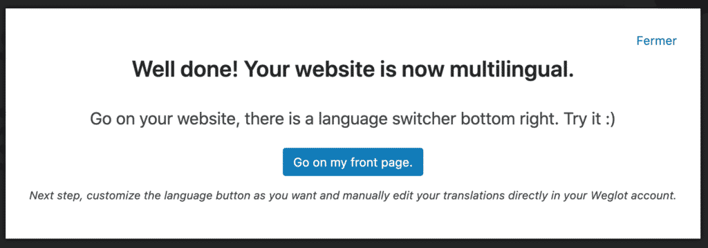 Tutoriel Weglot WPFormation site traduit en un clic