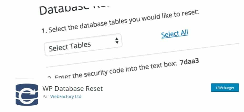 Wp Database Reset