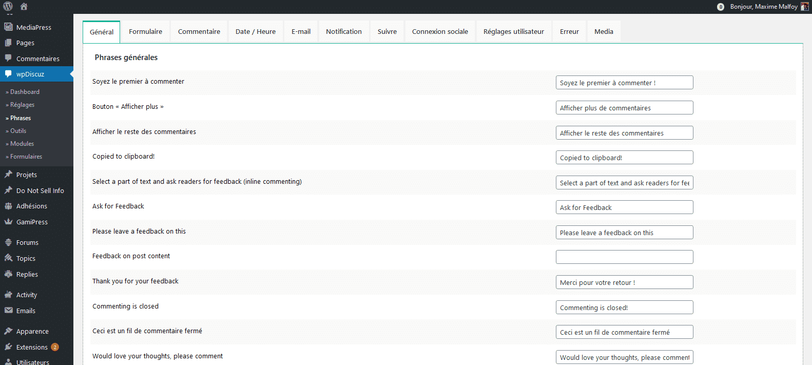 Phrases - WPdiscuz Phrases - WPdiscuz