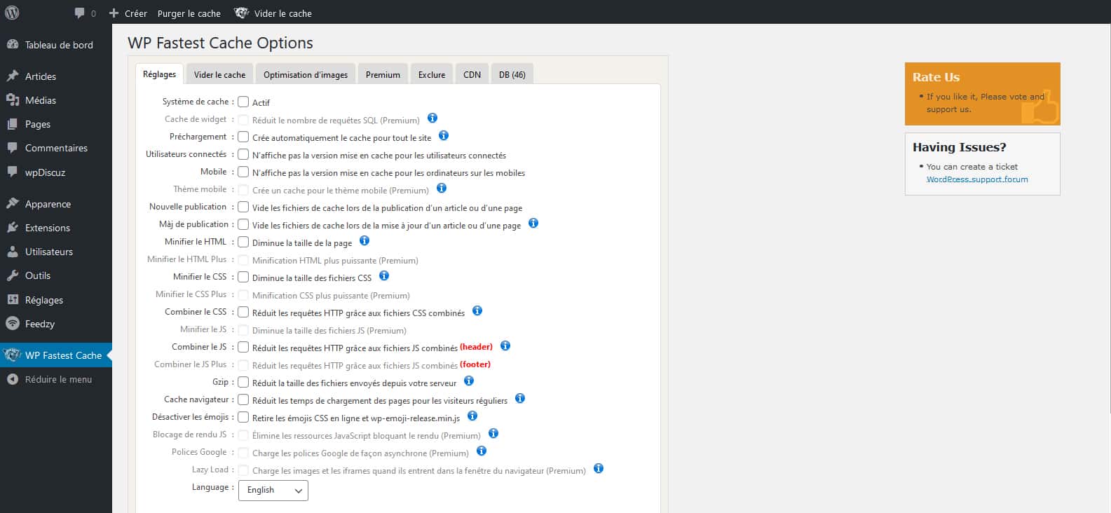 WP Fastest Cache : simple et (presque) efficace WP Fastest Cache : simple et (presque) efficace