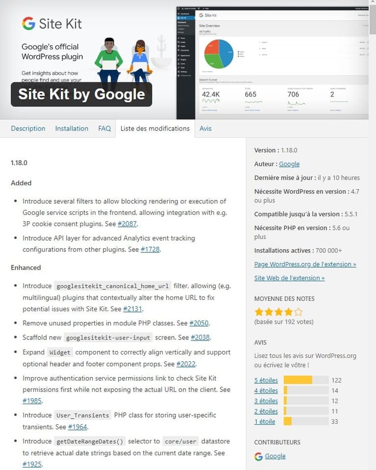 Numero Version Plugin WordPress