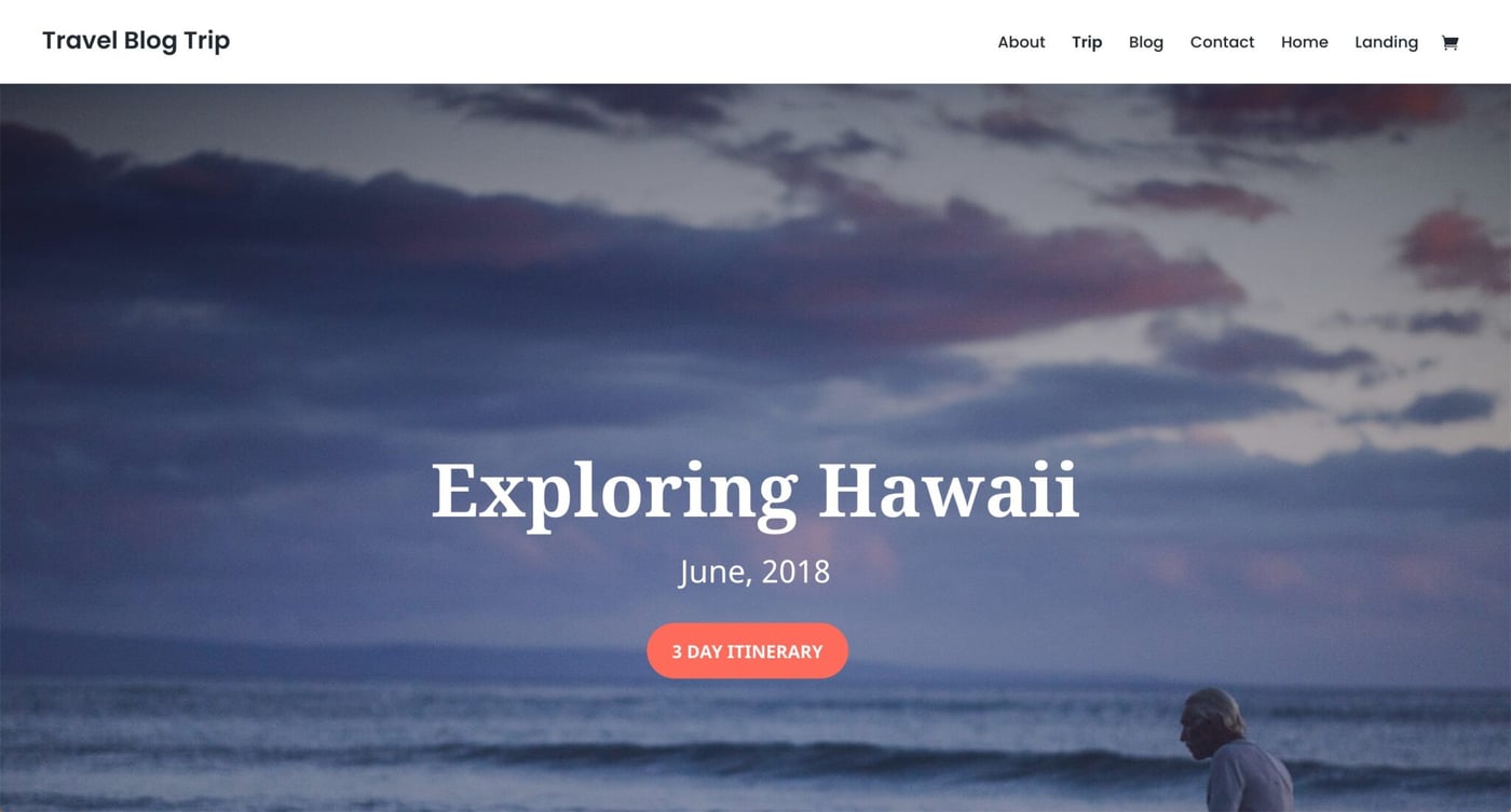 Theme WordPress Blog Voyage 4
