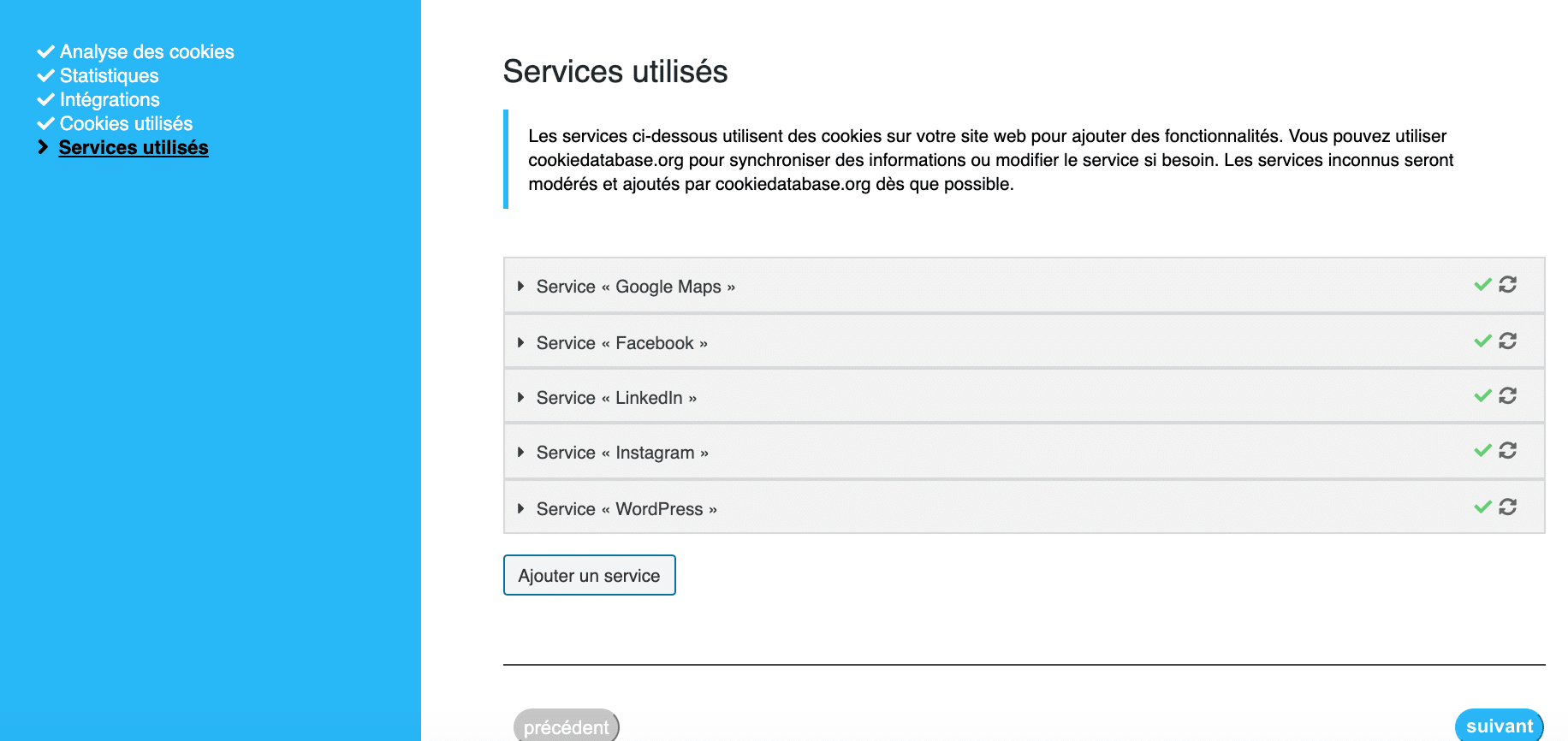 Services Utilisés