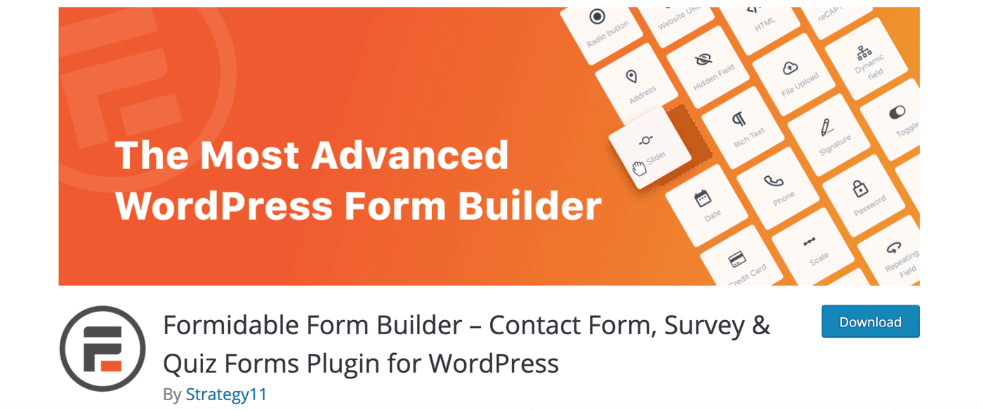 Formidable Form Builder