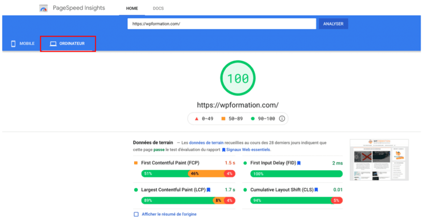 core web vitals computer