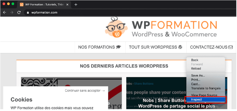 inspect tool core web vitals