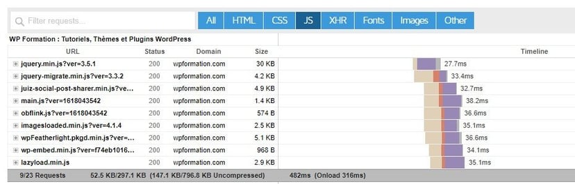 temps chargement nobs