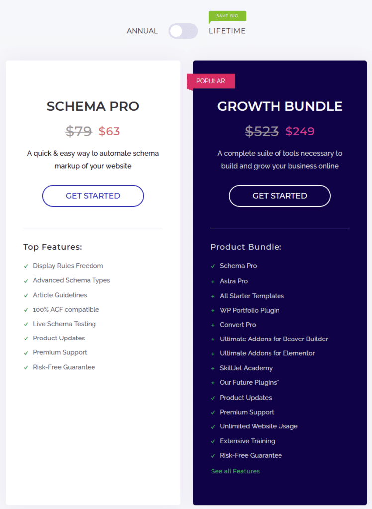 tarifs schema pro extension balises donnees structurees wordpress