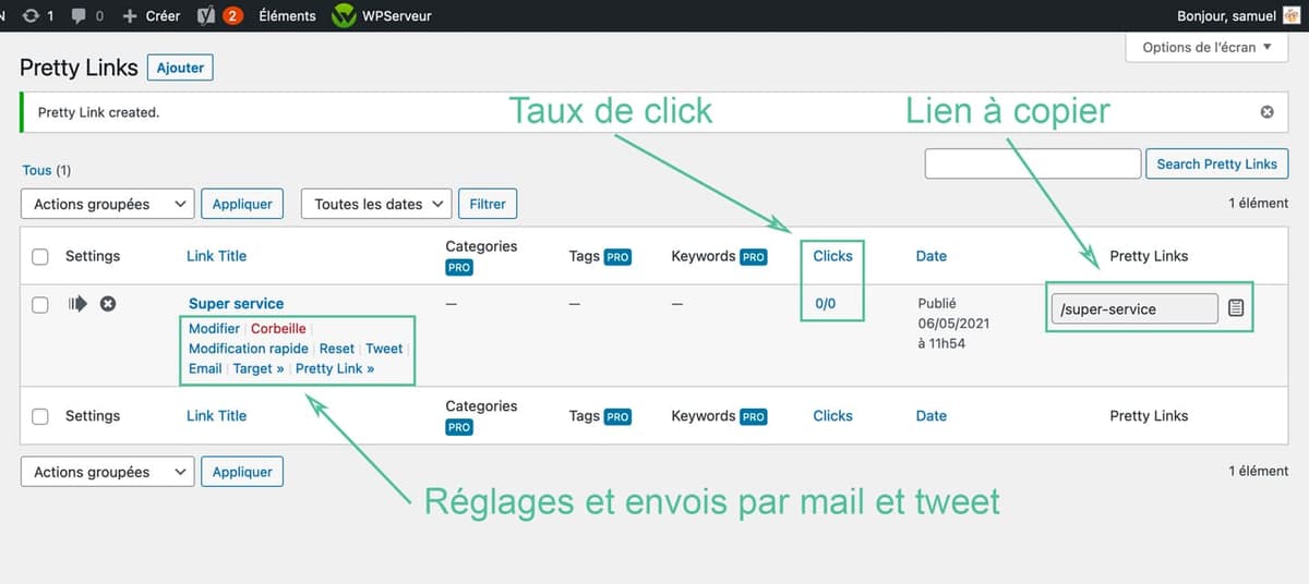 pretty links plugin wordpress 5