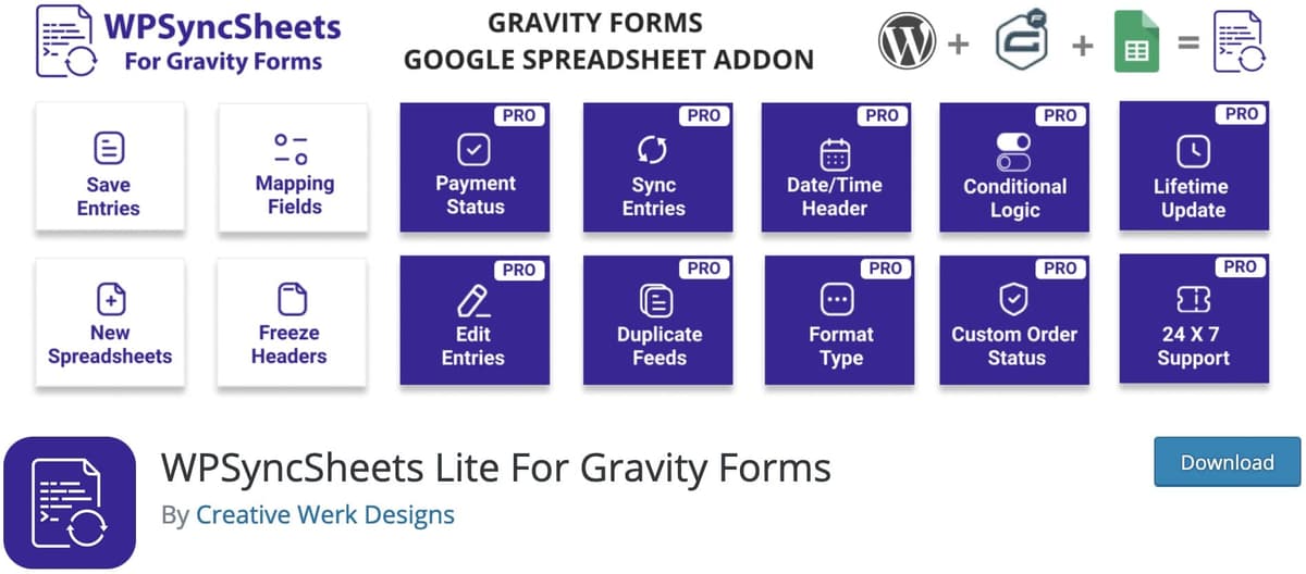 synchroniser gravity form google sheet plugin wordpress 12