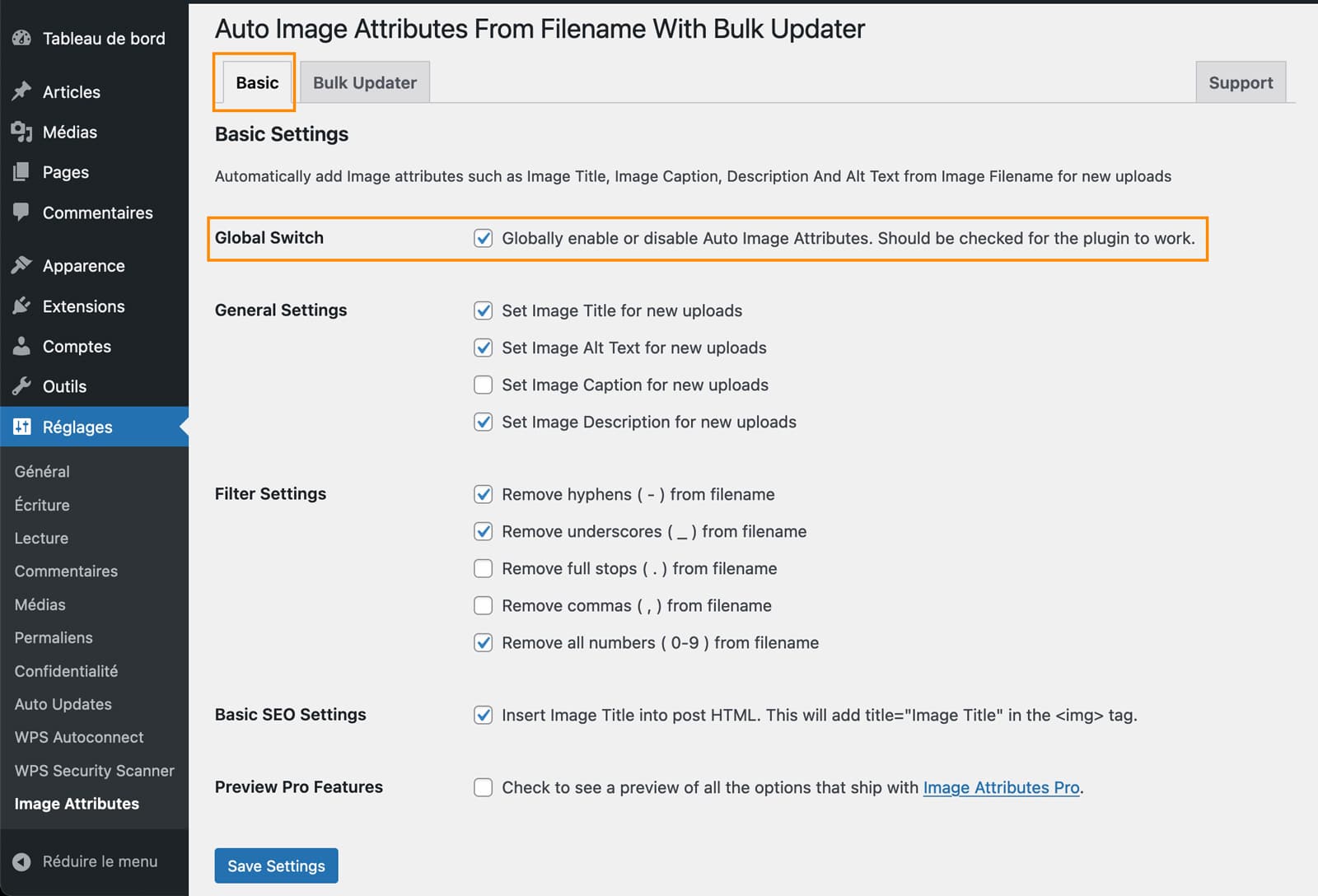 renommer images automatique plugin wordpress 24