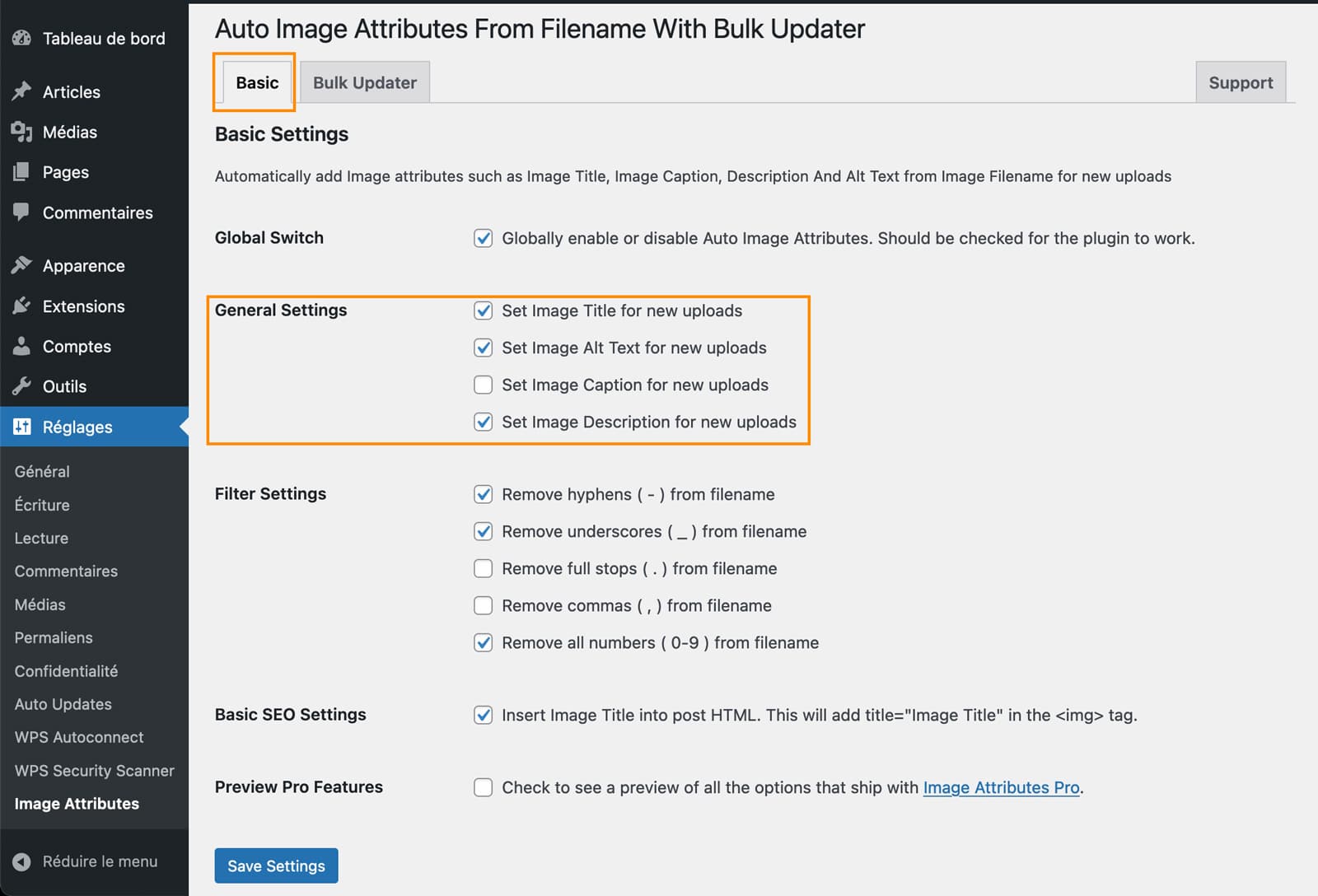 renommer images automatique plugin wordpress 25