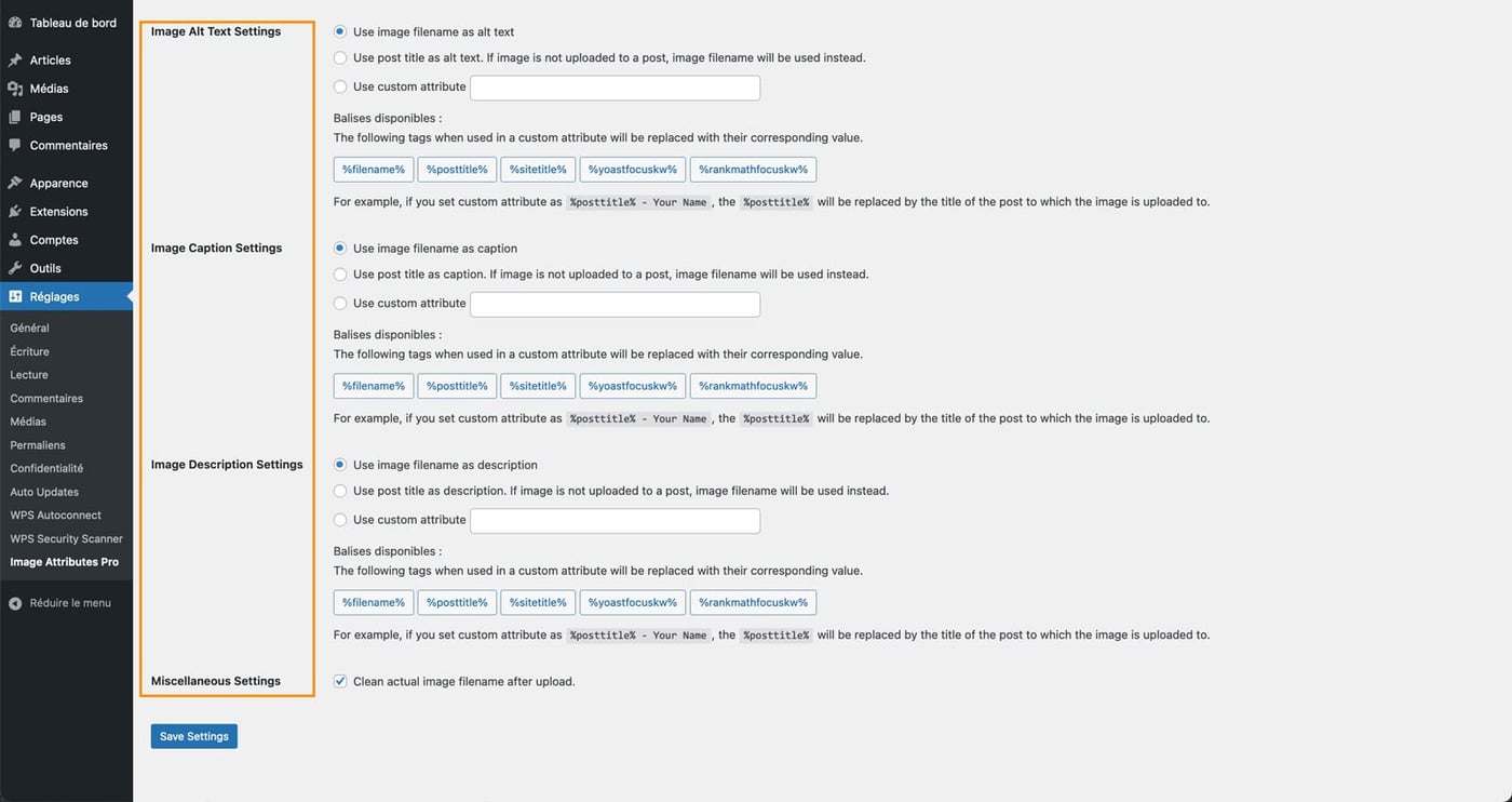 renommer images automatique plugin wordpress 33