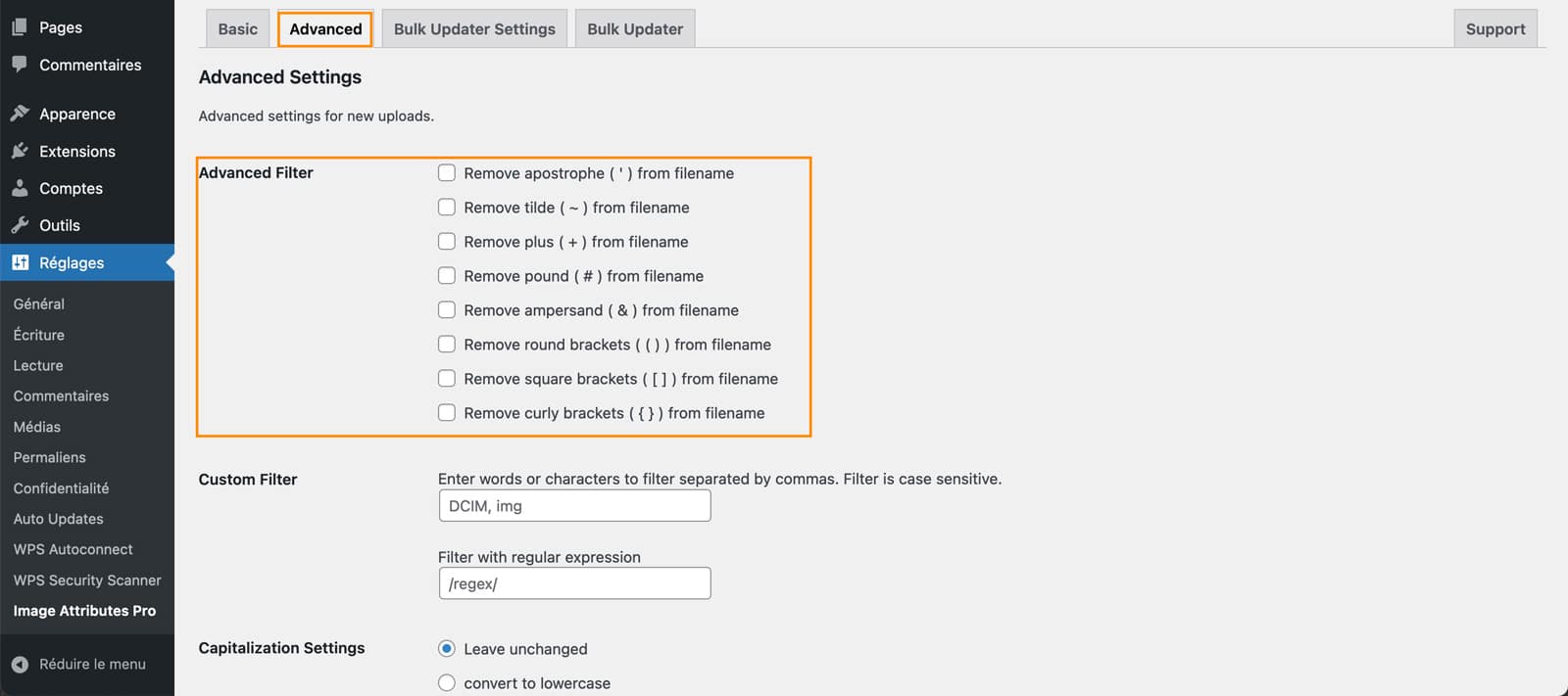 renommer images automatique plugin wordpress 34