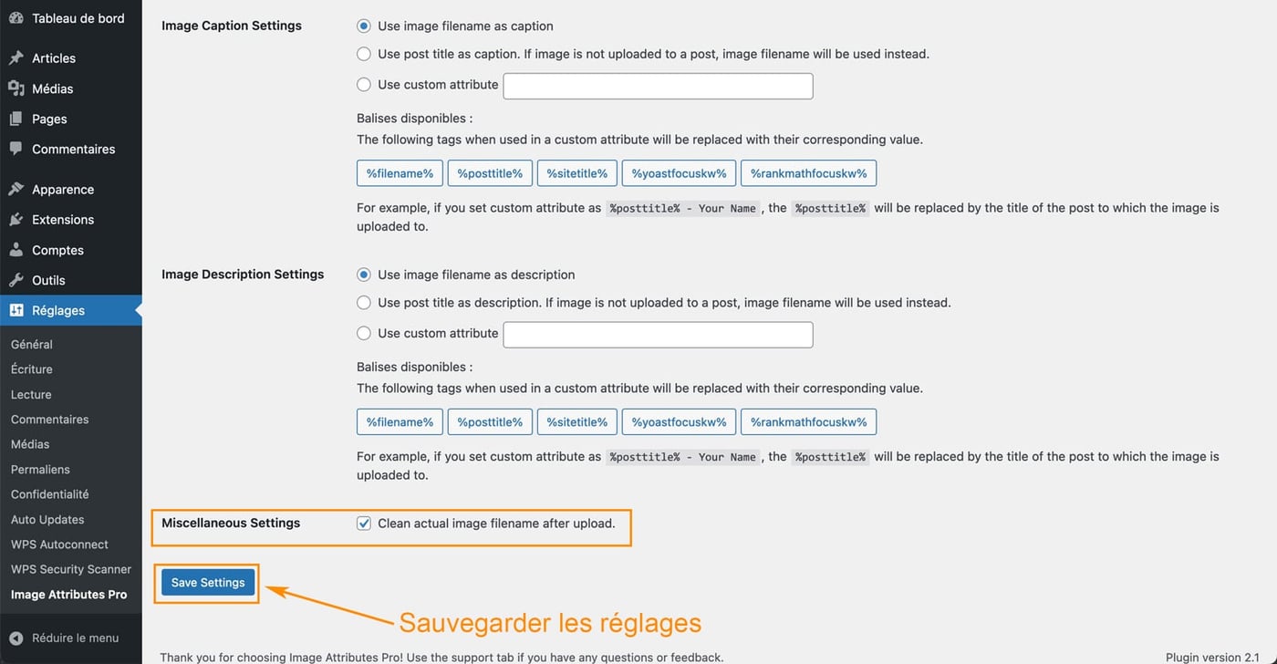 renommer images automatique plugin wordpress 41