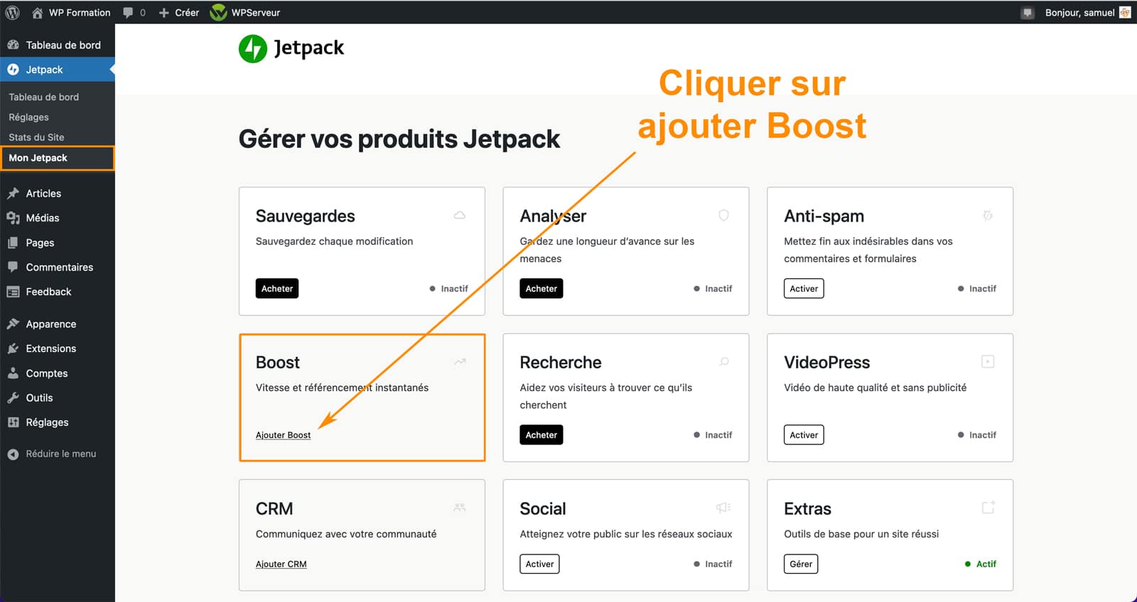 Nouveaux plugins Jetpack