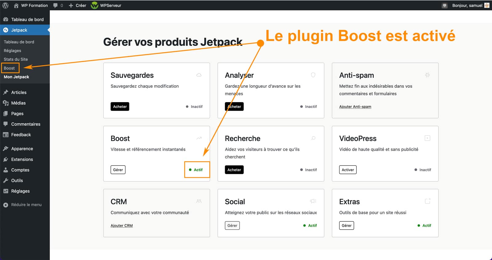 Nouveaux plugins Jetpack