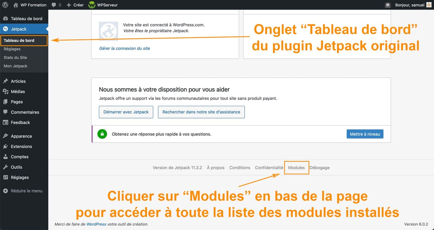 Nouveaux plugins Jetpack