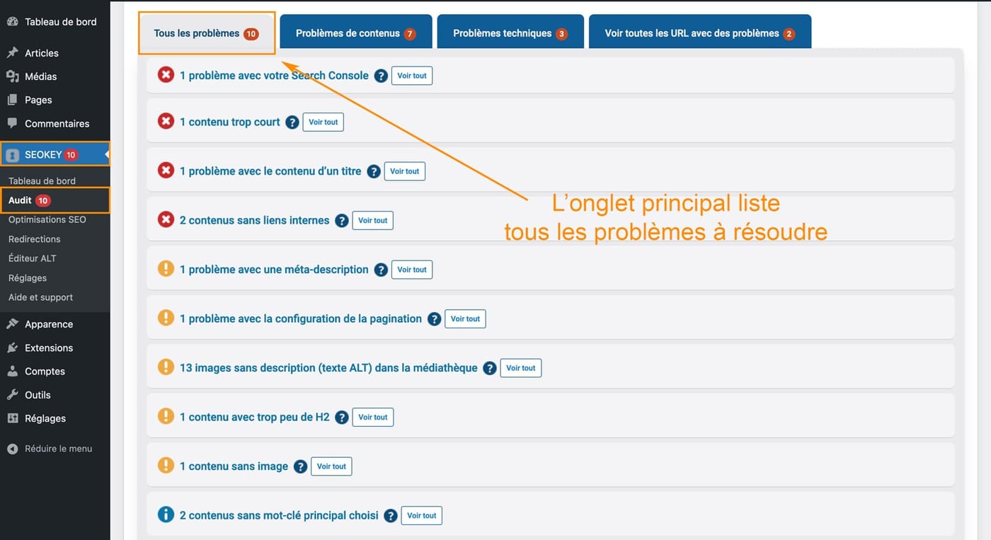 Tutoriel pour utiliser le plugin Seo Key pour le référencement WordPress