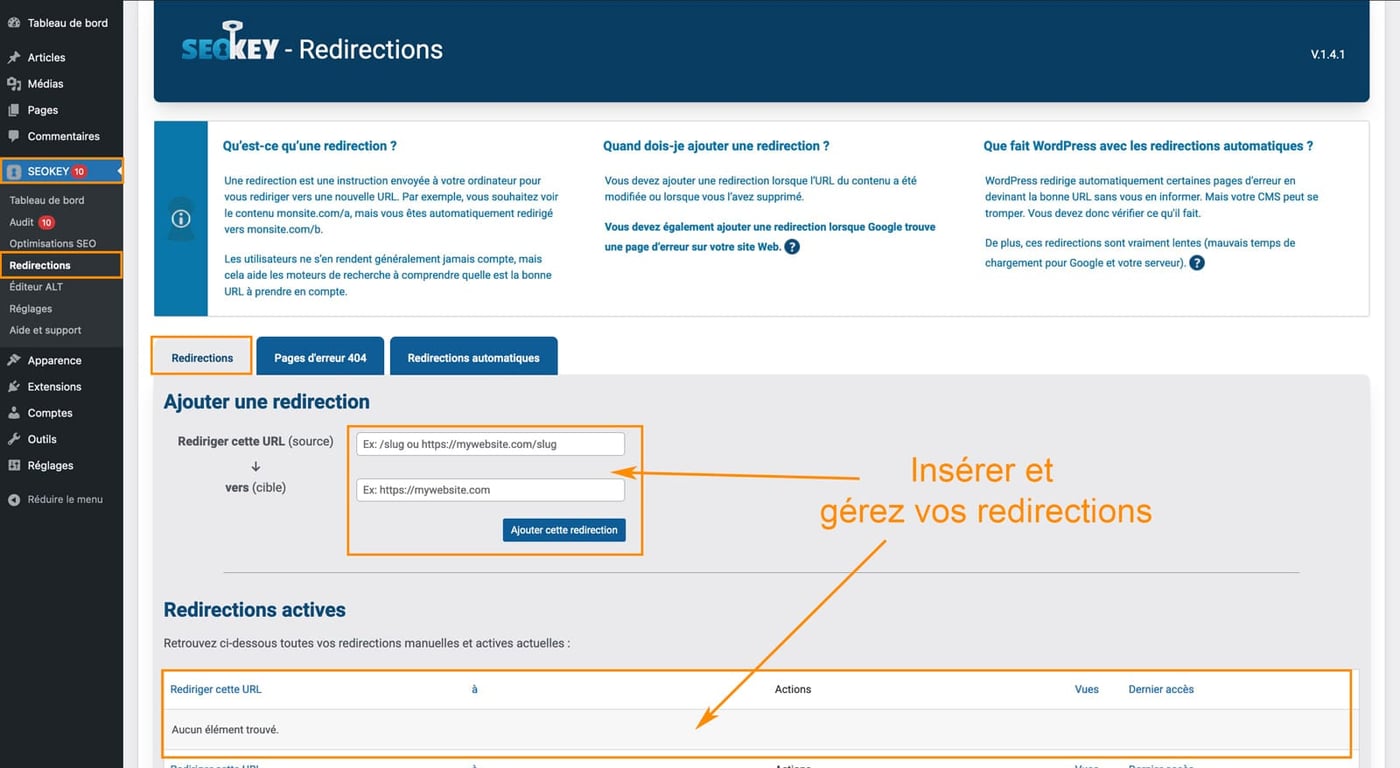 Tutoriel pour utiliser le plugin SEOKEY pour le référencement WordPress