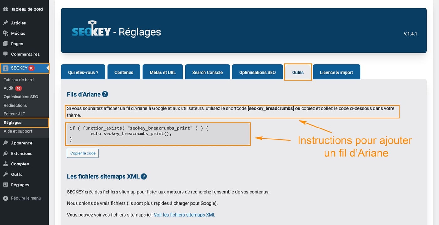 Tutoriel pour utiliser le plugin Seo Key pour le référencement WordPress