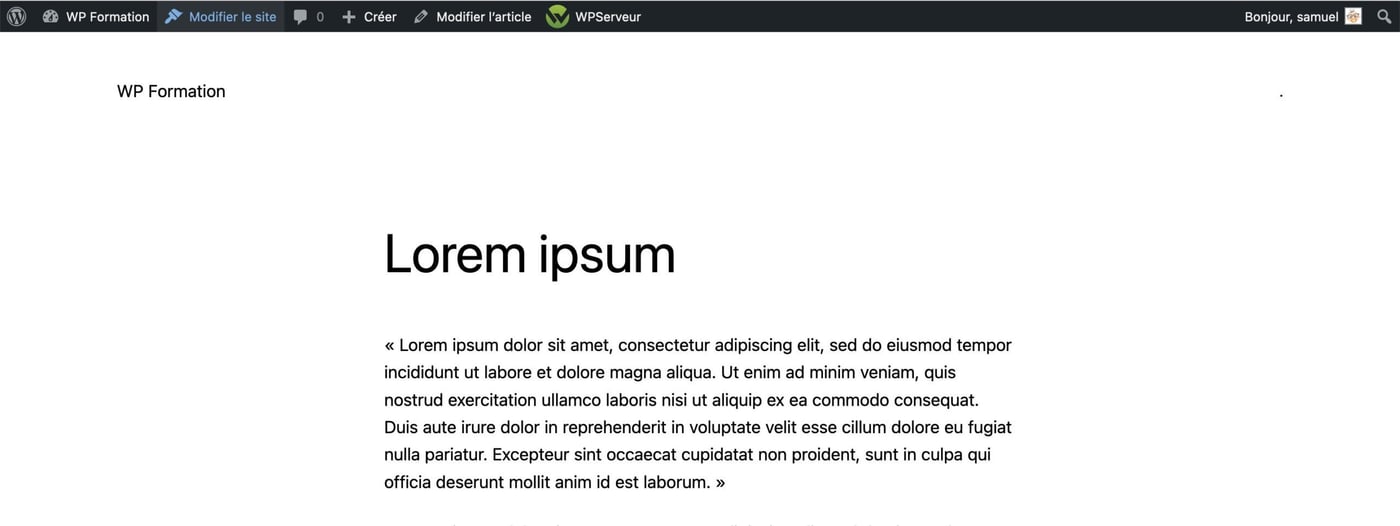 Tutoriel pour utiliser le footer WordPress en Full Site Editing