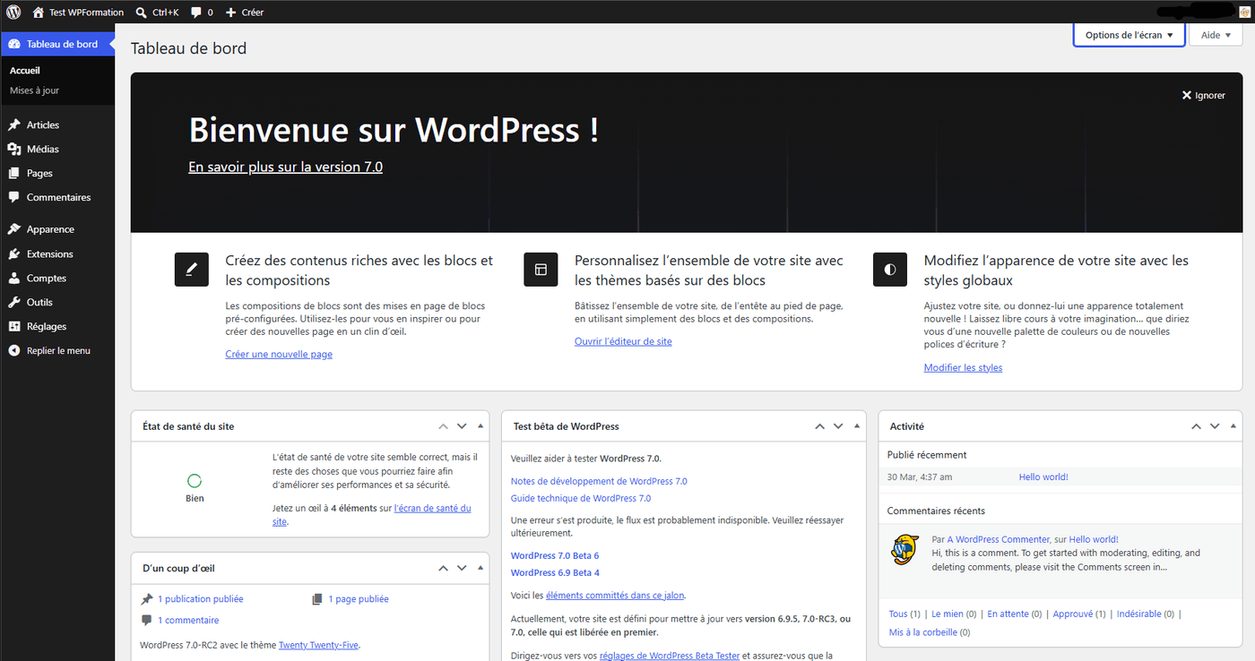 WordPress 7.0 : tout ce qui change avec la version la plus ambitieuse depuis Gutenberg