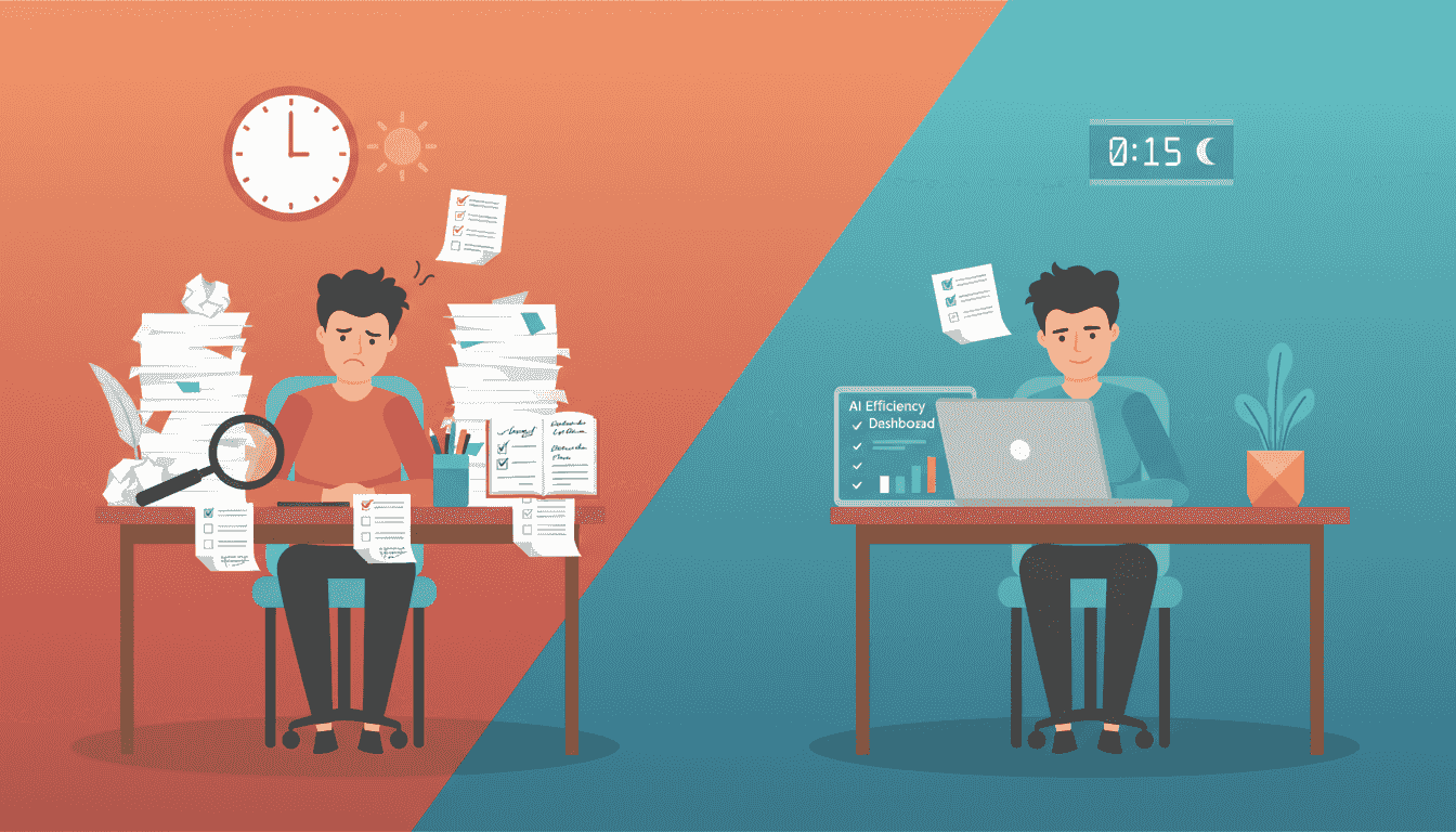 Comparaison avant et après : gestion manuelle versus assistée par IA sur WordPress