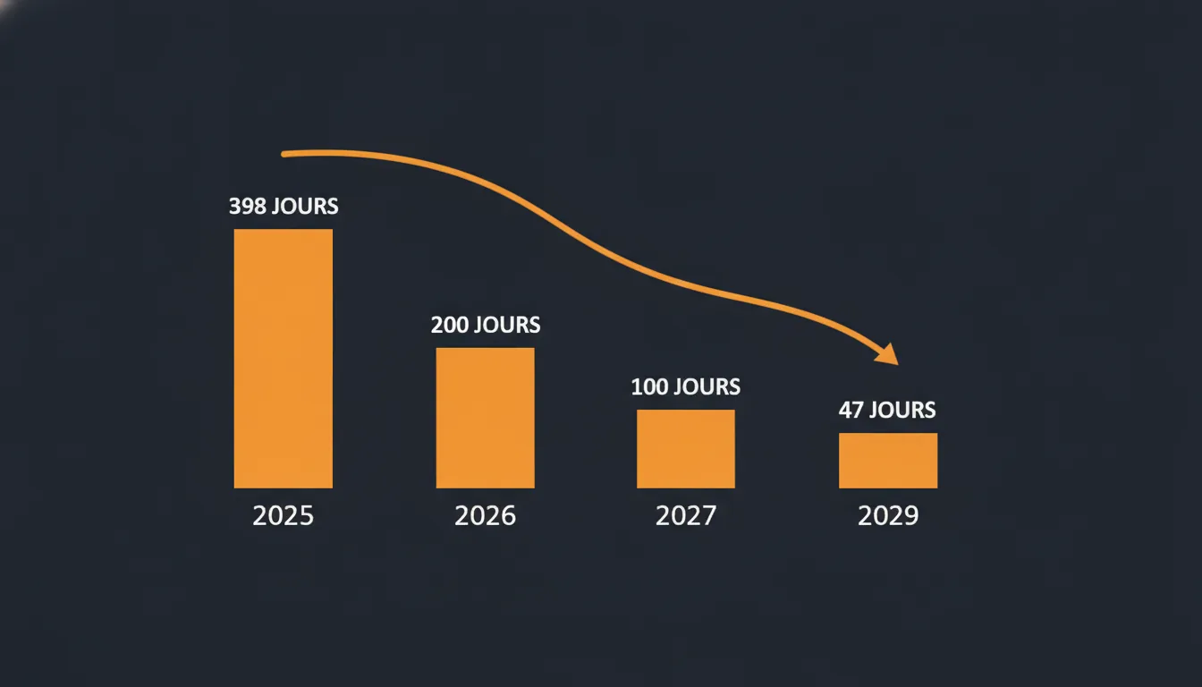 Réduction de la durée de vie des certificats SSL de 398 jours en 2025 à 47 jours en 2029