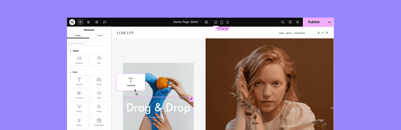 Bannière du plugin Elementor pour WordPress