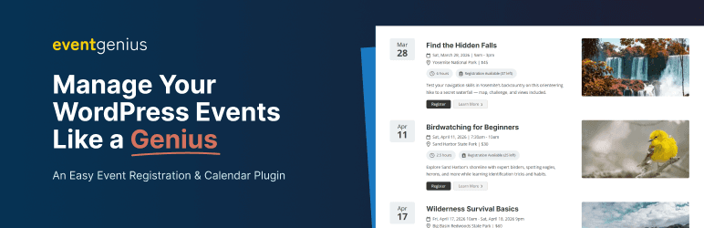 Event Genius, gestion d'événements et billetterie pour WordPress