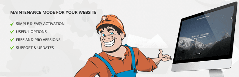 Bannière du plugin Maintenance de WebFactory pour WordPress