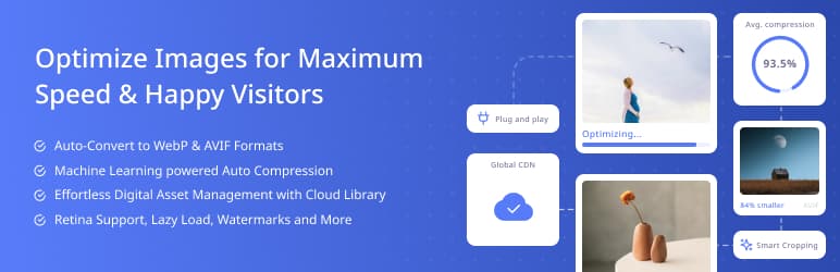 Optimole - optimisation images WordPress avec CDN intégré