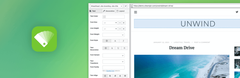 SiteOrigin CSS pour WordPress : éditeur visuel de styles
