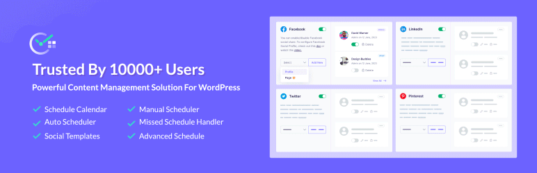 SchedulePress - plugin WordPress publications programmées