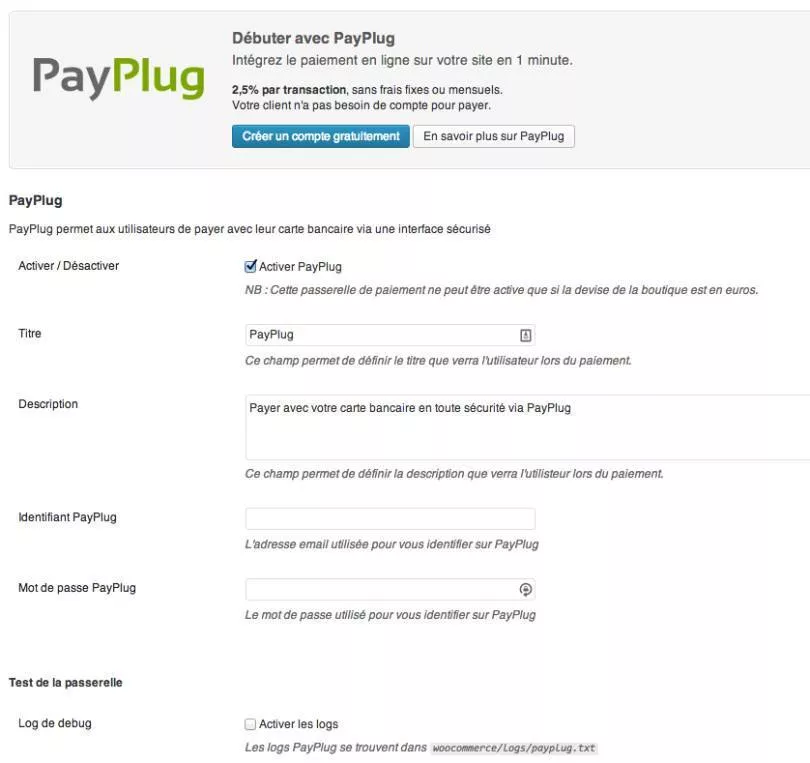 payplug1 | PayPal vs PayPlug pour WooCommerce